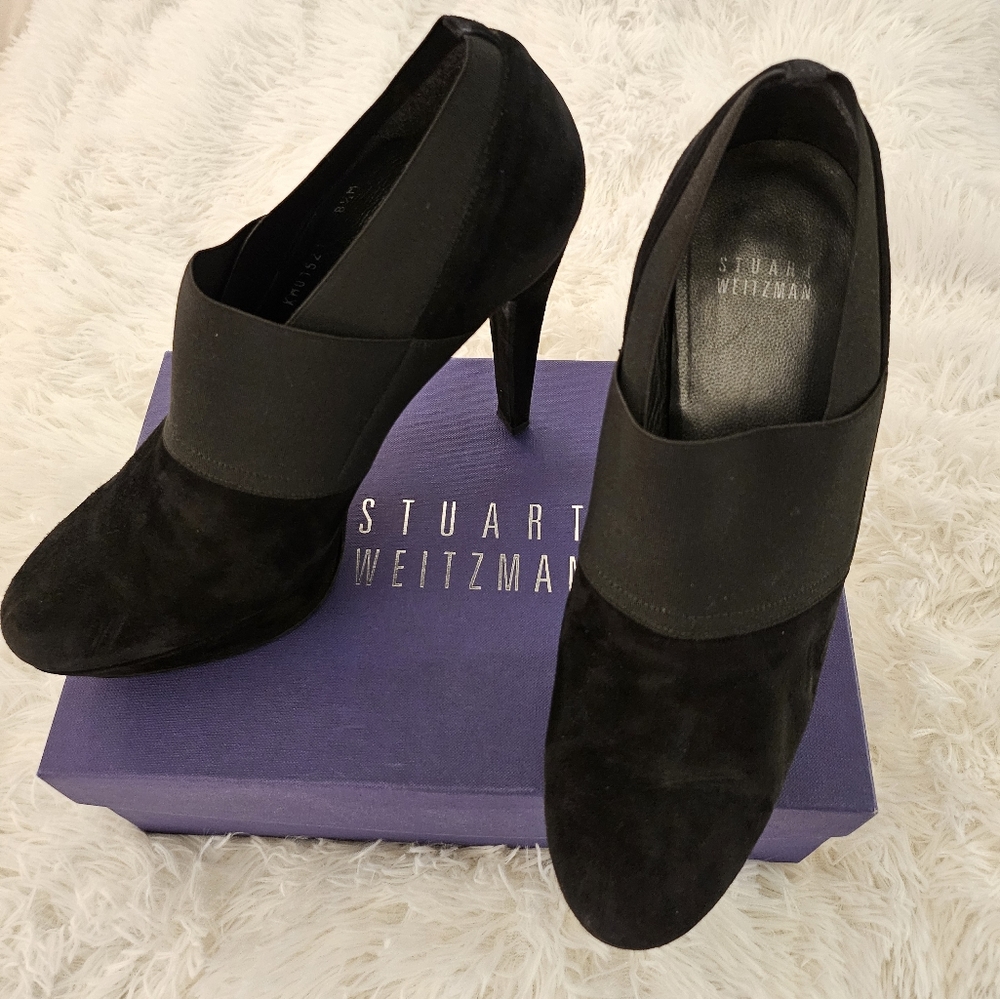 Stuart Weitzman Suede Platform Booties - image 6
